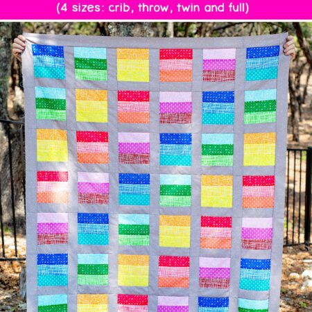 Rainbow Blocks Quilt Pattern