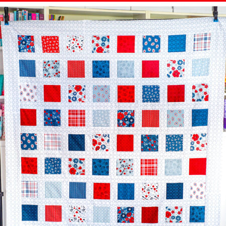 Colorful Squares Quilt Pattern