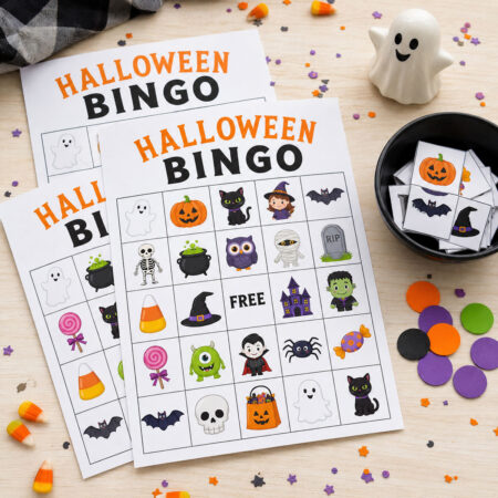 Halloween Bingo Card Game Printables