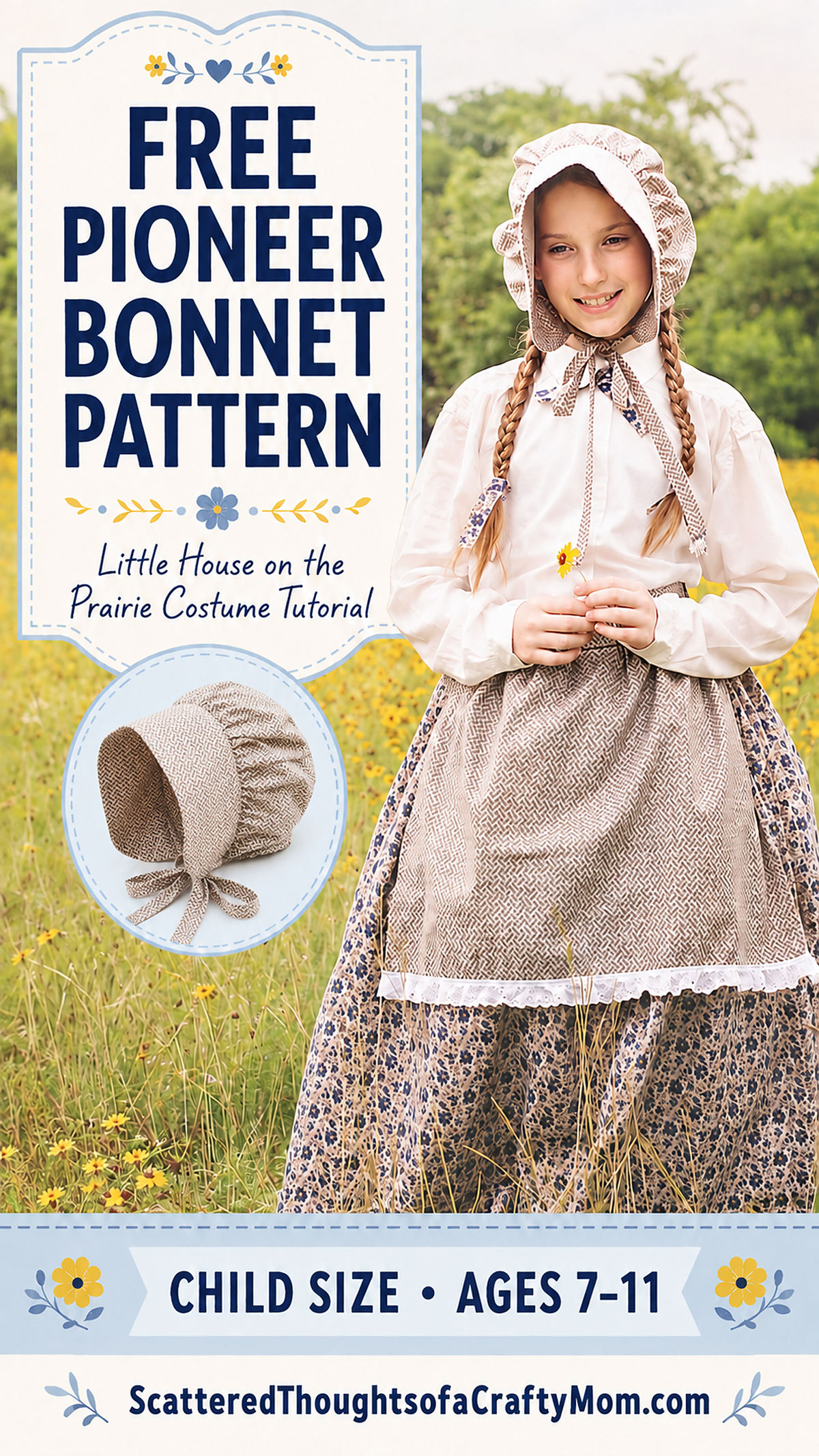 Little House on the Prairie Bonnet Pattern