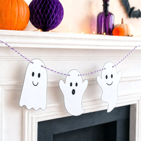 Halloween Ghost Garland Printable