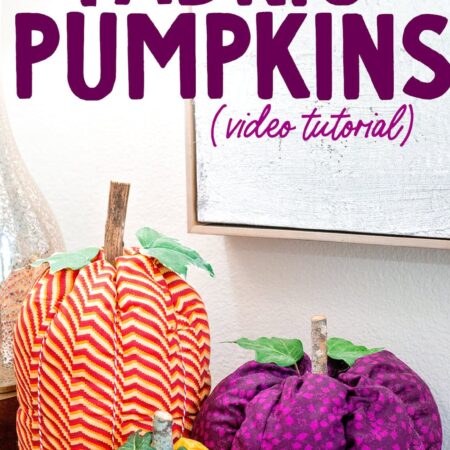 Fabric Pumpkin Pattern - 4 sizes